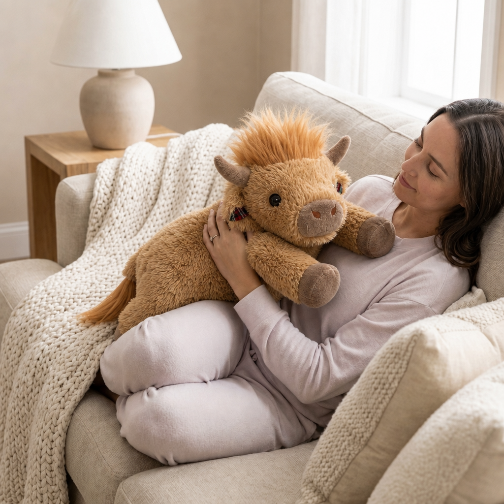 Highland Cow Scotland Weighted Stuffed Animal