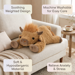 Highland Cow Scotland Weighted Stuffed Animal