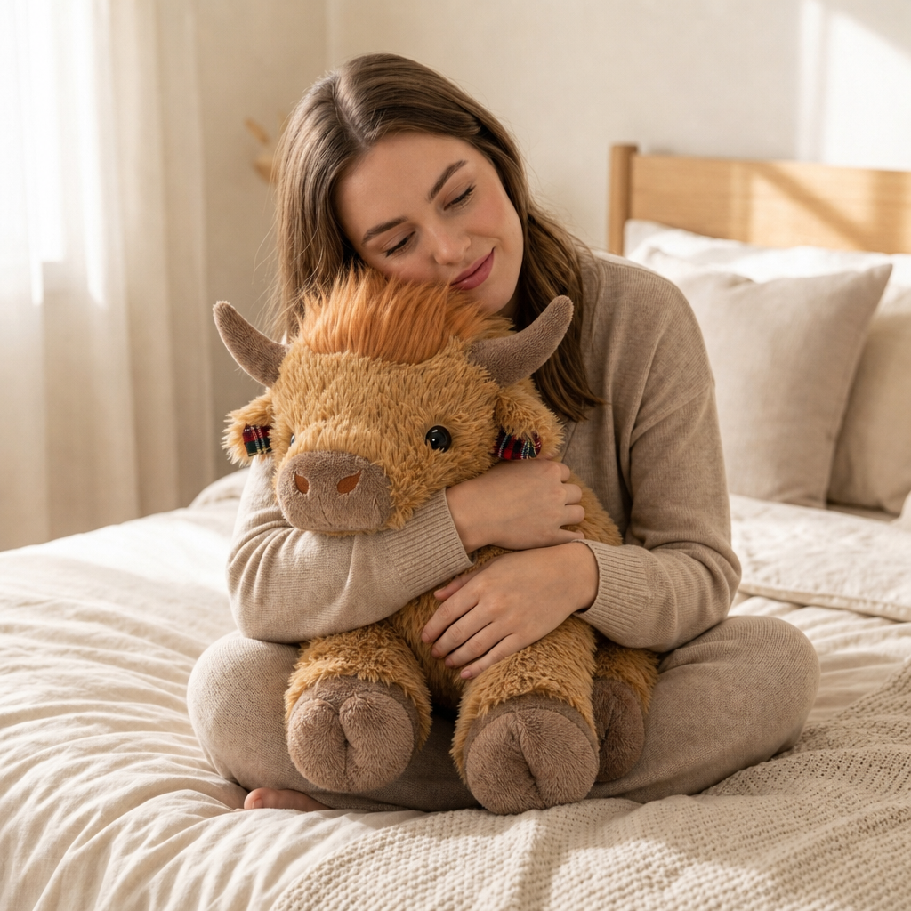 Highland Cow Scotland Weighted Stuffed Animal