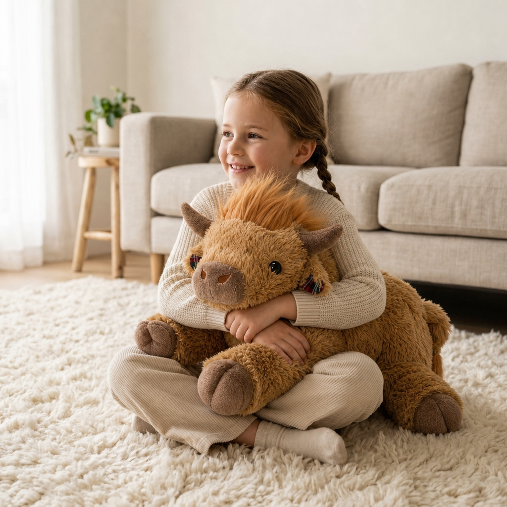 Highland Cow Scotland Weighted Stuffed Animal