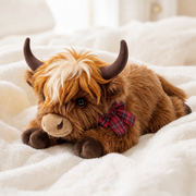 Highland Cow Weighted Stuffed Animal with Microwavable Heating Pad