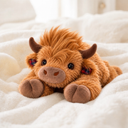 Highland Cow Weighted Stuffed Animal with Microwavable Heating Pad