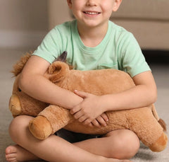 MeWaii® 5lbs Highland Cow Weighted Stuffed Animal  – Microwavable Plush Heating Pad for Anxiety Relief, Cramps & Sleep Gift