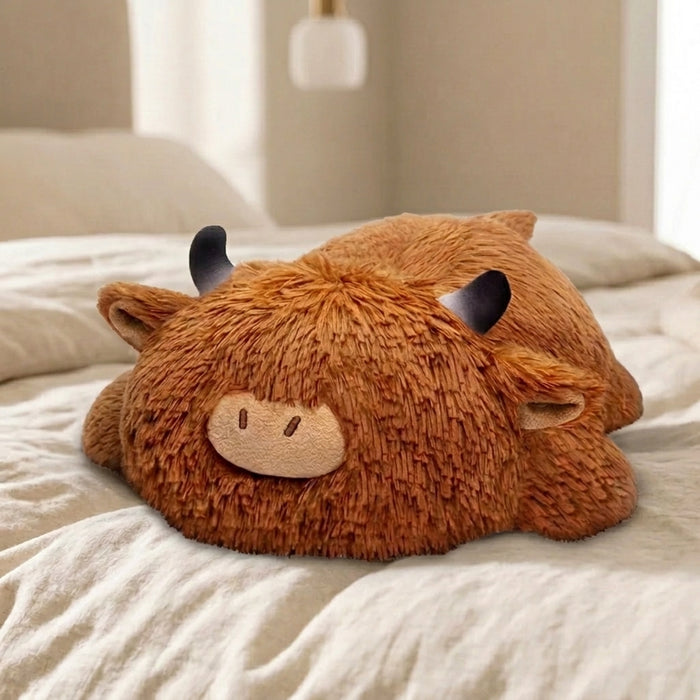 MeWaii® Lazy Highland Cow Weighted Stuffed Animal