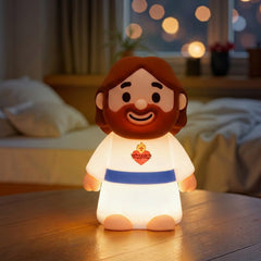MeWaii® Jesus Peaceful Spiritual Silicone Squishy Night Light Prayer Corner Holy Figure Lamp for Perfect Gift