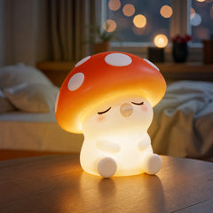 MeWaii Bubble Mushroom Silicone Squishy Night Light - Perfect Gift for Kids and Girls