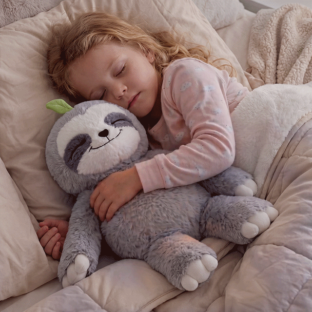 MeWaii® 4lbs Sitting Sloth Weighted Stuffed Animal – Removable Inner Pad, Cozy Gift for Kids & Adults