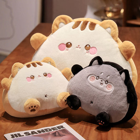 Cuteee Family Kawaii Cartoon Rice Ball Cat Pillow Decoration Plushie Gift for All Ages