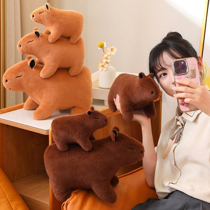 Peluche Capybara en forme d'animal en peluche mignon