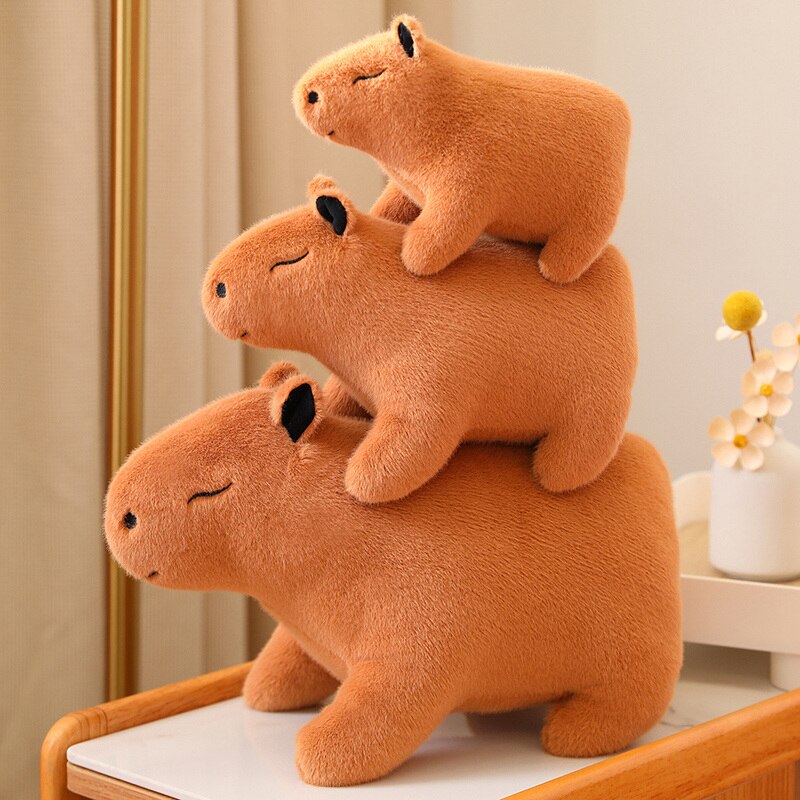 Peluche Capybara en forme d'animal en peluche mignon