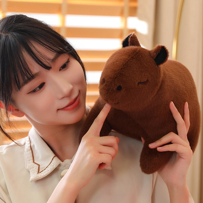 Peluche Capybara en forme d'animal en peluche mignon