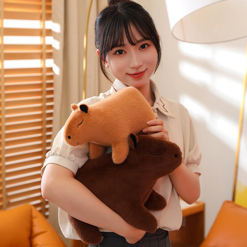 Peluche Capybara en forme d'animal en peluche mignon